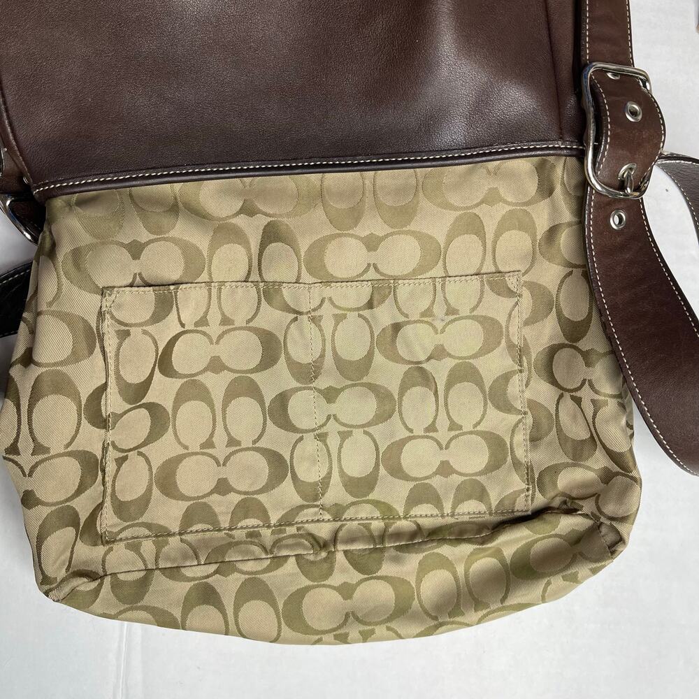 Coach Vintage Legacy Saddle Flap Crossbody Messenger Bag Brown Chocolate. - Picture 12 of 16